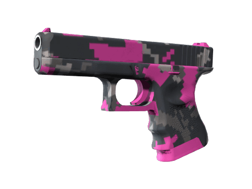 Glock-18 | Пиксельный камуфляж «Розовый»