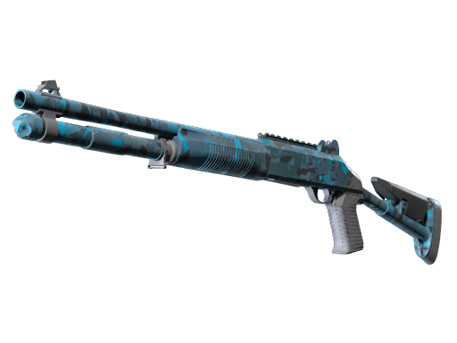 XM1014 | Смешанный синий камуфляж